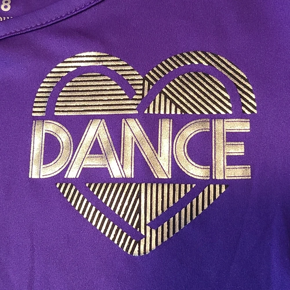 Justice Purple Dance Top - Girl's 8